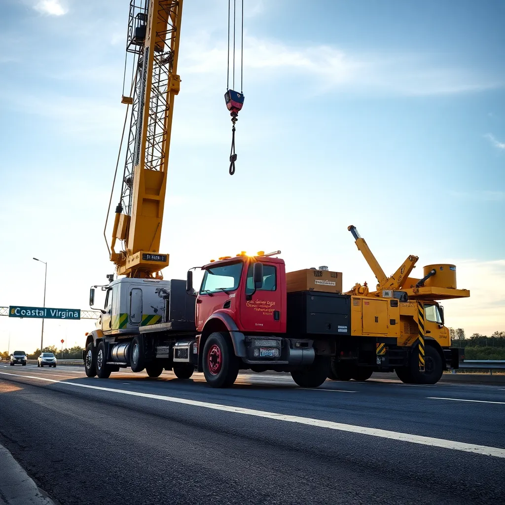 Servicio de grúas Coastal Virginia Crane & Rigging Llc: asistencia 24/7 en Chesapeake 1 Coastal Virginia Crane & Rigging Llc