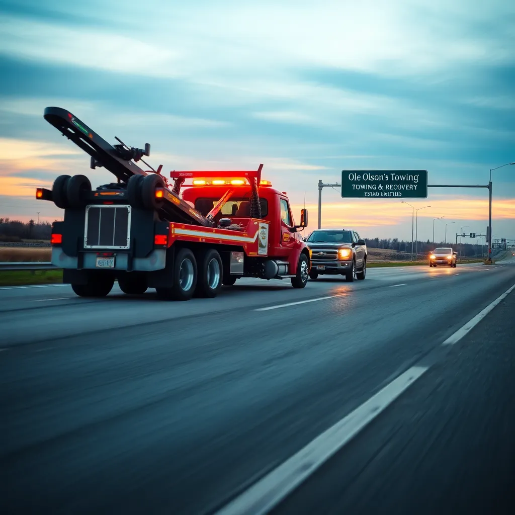 Servicio de grúas Ole Olson's Towing & Recovery: asistencia 24/7 en Minot 1 Ole Olson's Towing & Recovery