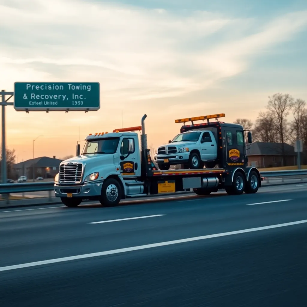 Servicio de grúas Precision Towing & Recovery Inc.: asistencia 24/7 en Manchester 1 Precision Towing & Recovery Inc.