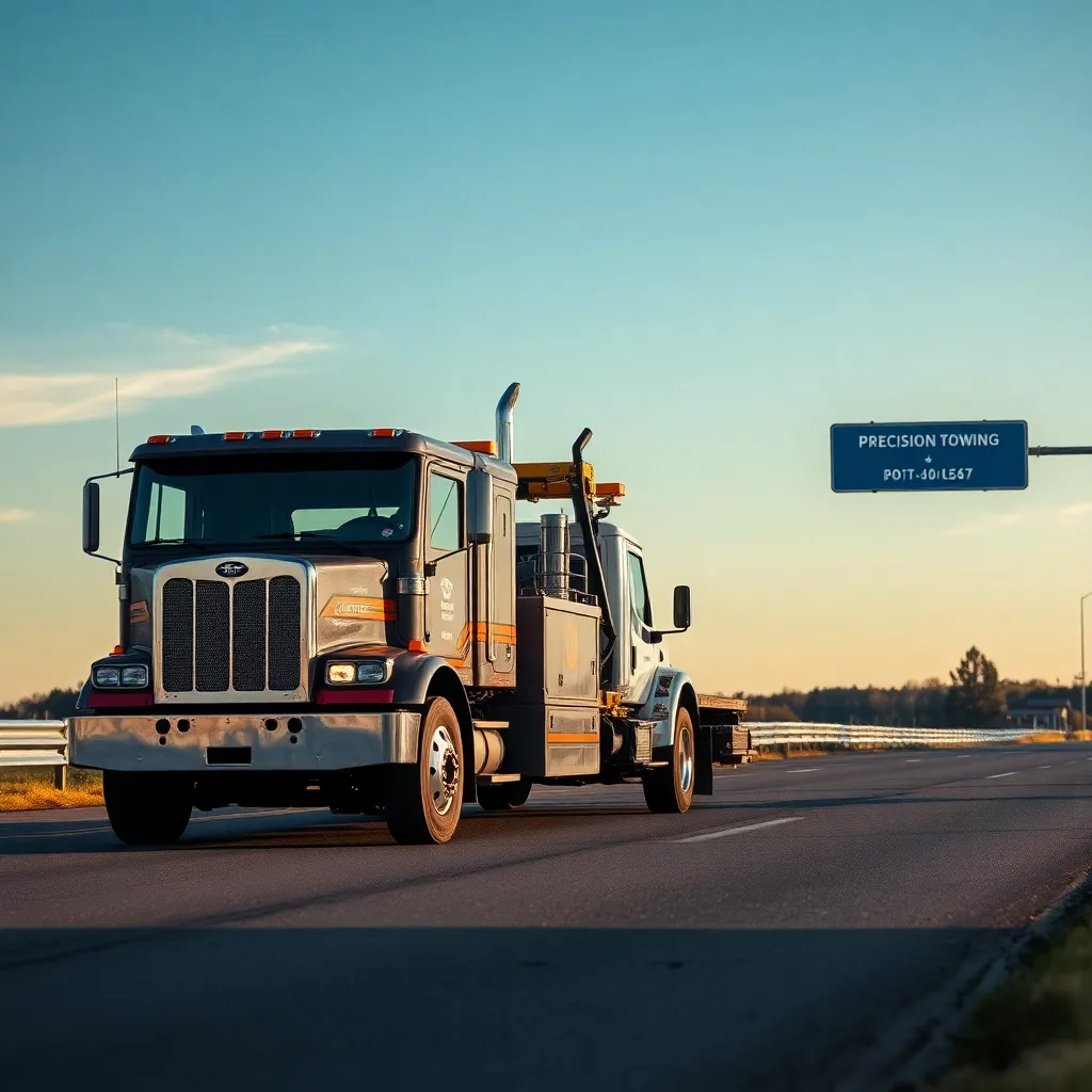Servicio de grúas Precision Towing: asistencia 24/7 en Portage 1 Precision Towing