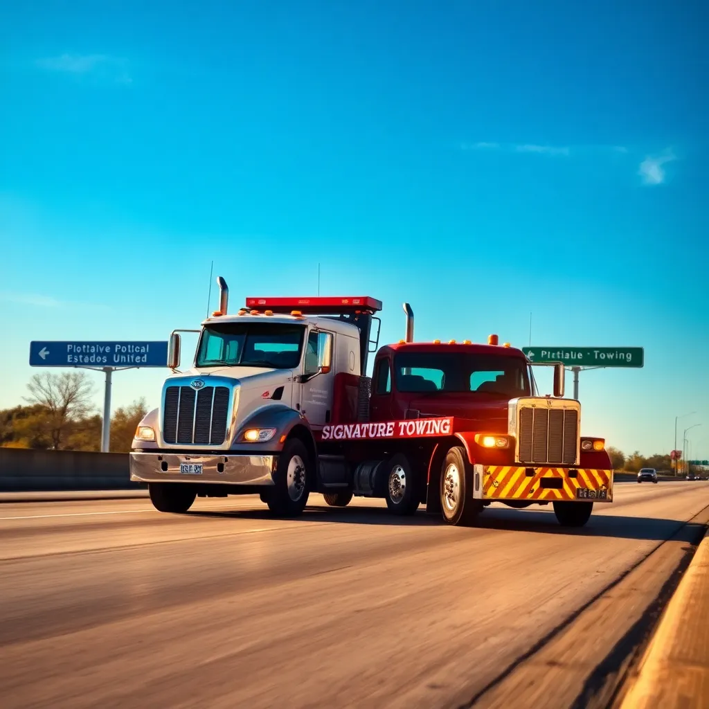 Servicio de grúas Signature Towing: asistencia 24/7 en Plano 1 Signature Towing